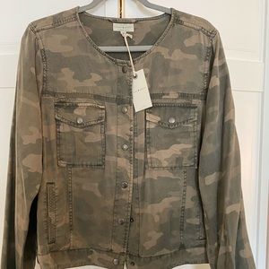 Lucky Brand Camo Collarless Jacket - XL NWT